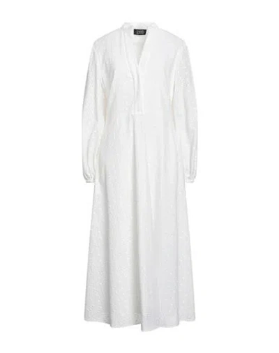 Sly010 Woman Maxi Dress White Size 14 Cotton, Polyamide, Elastane In White