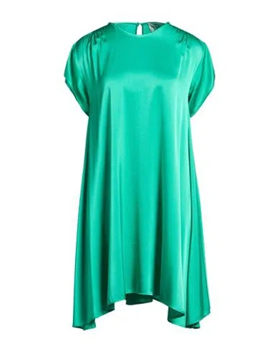 Forte Forte Forte_forte Woman Mini Dress Green Size 3 Silk, Elastane In Green