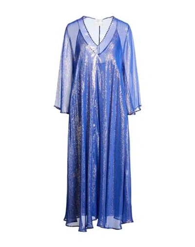 Forte Forte Forte_forte Woman Midi Dress Bright Blue Size 2 Polyamide In Blue