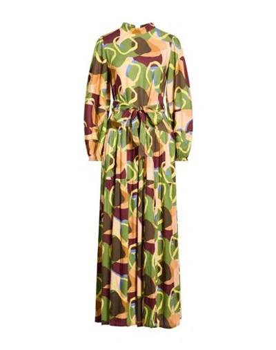 Connor & Blake Woman Maxi Dress Sage Green Size Xl Viscose In Green