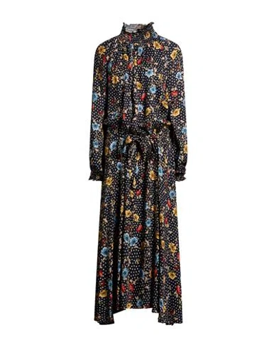 Connor & Blake Woman Maxi Dress Black Size L Viscose In Black