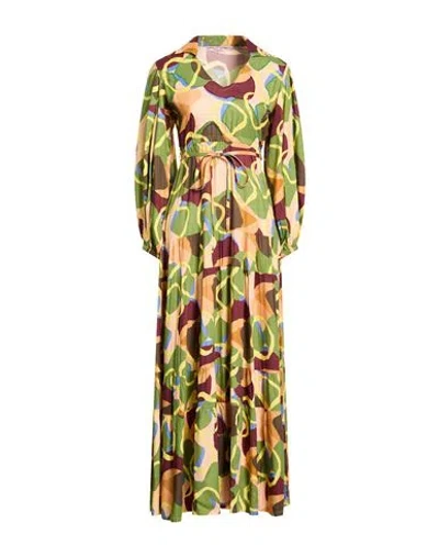 Connor & Blake Woman Maxi Dress Sage Green Size Xl Viscose In Green