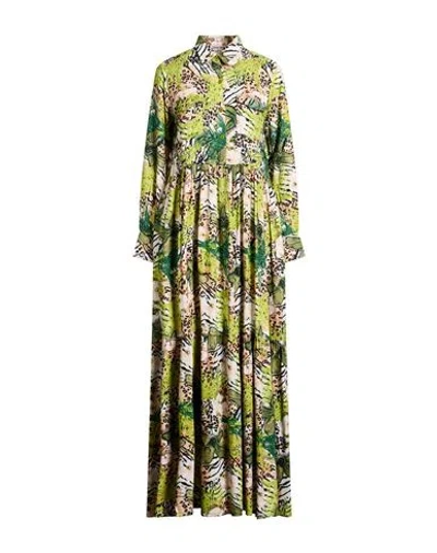 Connor & Blake Woman Maxi Dress Light Green Size Xl Viscose In Green