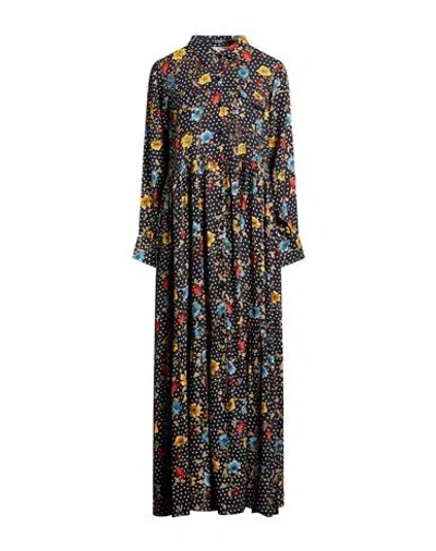 Connor & Blake Woman Maxi Dress Black Size S Viscose In Black