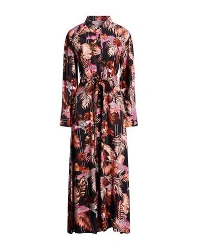 Connor & Blake Woman Maxi Dress Rust Size L Viscose In Red