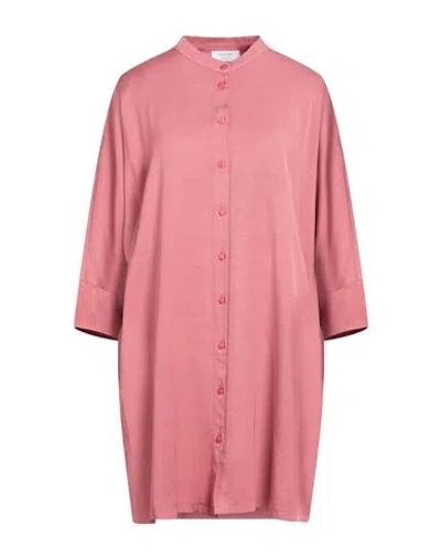 Daniele Fiesoli Collezione N_01 Woman Mini Dress Antique Rose Size L Viscose, Linen In Neutral