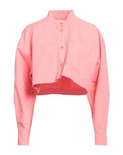 Forte Forte Forte_forte Woman Jacket Salmon Pink Size 2 Cotton In Pink