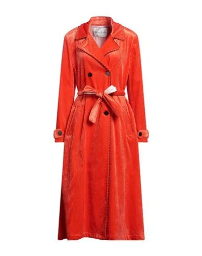Forte Forte Forte_forte Woman Coat Orange Size 2 Viscose, Giza 45 Cotton In Orange