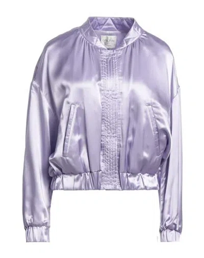 Forte Forte Forte_forte Woman Jacket Lilac Size 2 Viscose In Purple