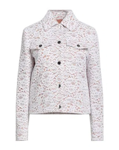 Michael Kors Collection Woman Jacket White Size Xl Cotton, Nylon In White