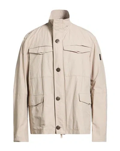 Dekker Man Jacket Beige Size Xl Cotton, Polyamide In Neutral
