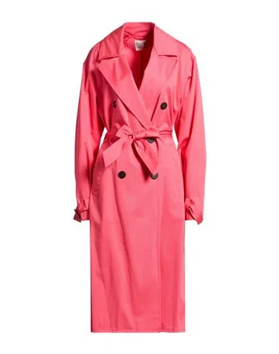 Forte Forte Forte_forte Woman Overcoat & Trench Coat Magenta Size 2 Cotton In Purple
