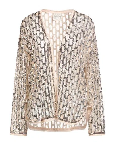 Forte Forte Forte_forte Woman Jacket Light Grey Size 2 Polyamide, Viscose, Polyester In Gold