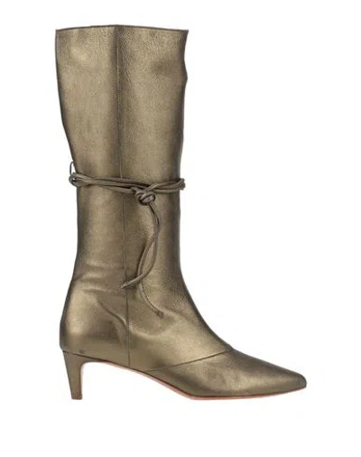 Forte Forte Forte_forte Woman Boot Military Green Size 7 Soft Leather In Green