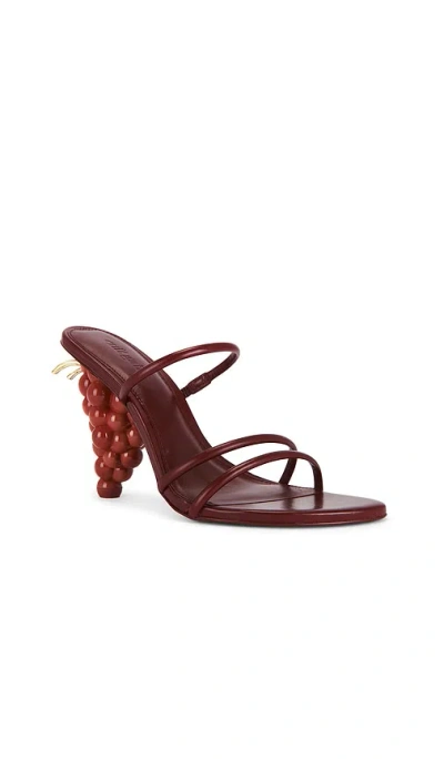 Cult Gaia Grape Sandal In Burgundy