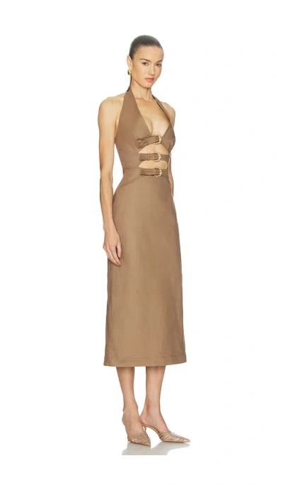 Cult Gaia Estelle Dress In Brown