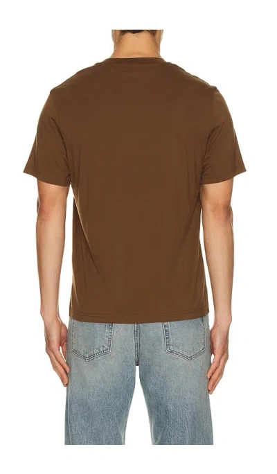 Frame Light Cotton Tee In Brown