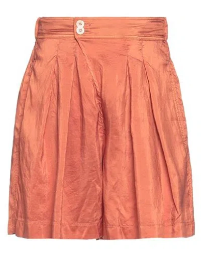 Forte Forte Forte_forte Woman Shorts & Bermuda Shorts Rust Size 00 Silk In Orange