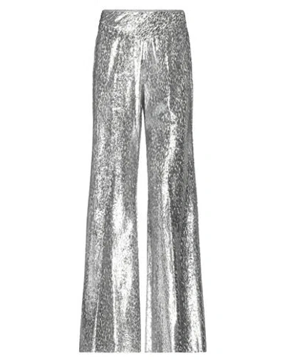 Forte Forte Forte_forte Woman Pants Silver Size 1 Polyester, Silk In Gray