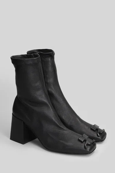 Courrèges High Heels Ankle Boots In Black