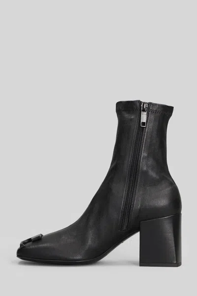 Courrèges High Heels Ankle Boots In Black