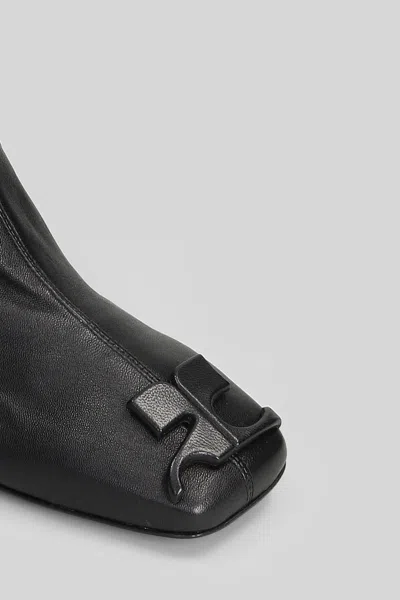 Courrèges High Heels Ankle Boots In Black