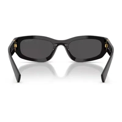 Miu Miu 0mu B04s Miu Glimpse Sunglasses In Black