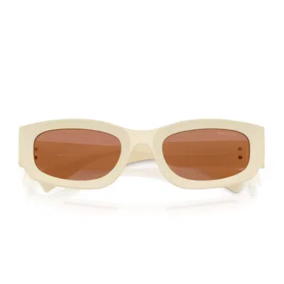 Miu Miu 0mu B04s Miu Glimpse Sunglasses In Neutral