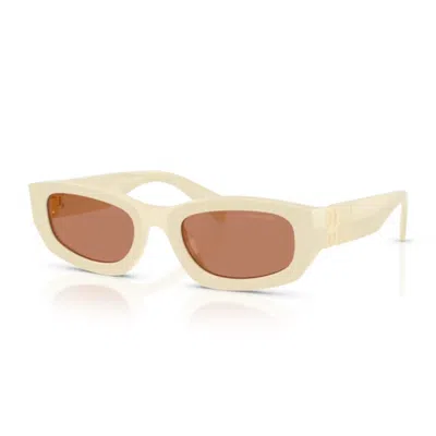 Miu Miu 0mu B04s Miu Glimpse Sunglasses In Neutral