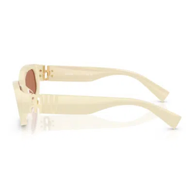 Miu Miu 0mu B04s Miu Glimpse Sunglasses In Neutral