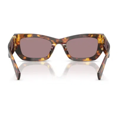 Miu Miu 0mu 09ws Miu Glimpse Sunglasses In Brown