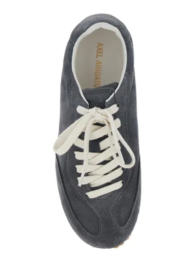 Axel Arigato 'daze Runner' Grey Sneaker With Logo On The Tongue And Grooved Sole In Suede Woman In Gray