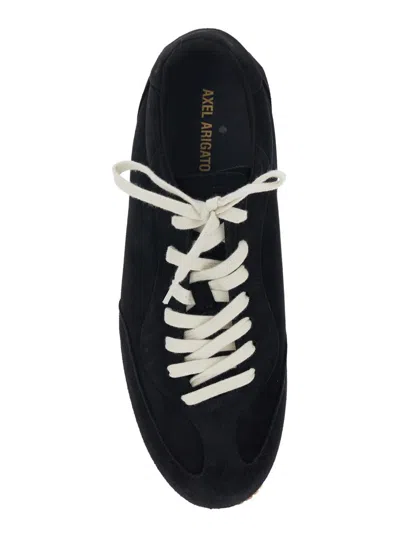 Axel Arigato Daze Runner Black Sneaker With Logo On The Tongue And Grooved Sole In Suede Man In Black