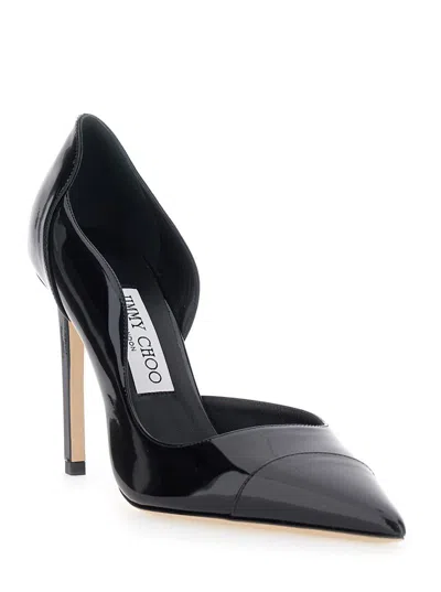 Jimmy Choo Brigitte 100 Black Patent Leather Pumps In Black
