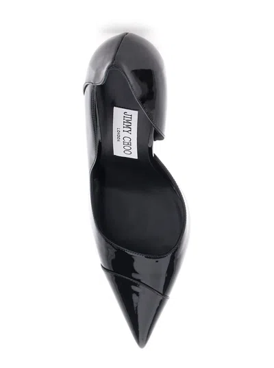 Jimmy Choo Brigitte 100 Black Patent Leather Pumps In Black