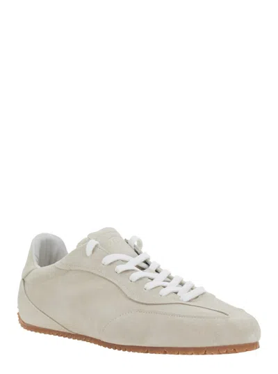 Axel Arigato Daze Runner Beige Sneaker With Logo On The Tongue And Grooved Sole In Suede Man In Neutral