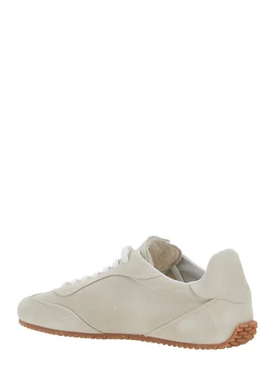 Axel Arigato Daze Runner Beige Sneaker With Logo On The Tongue And Grooved Sole In Suede Man In Neutral