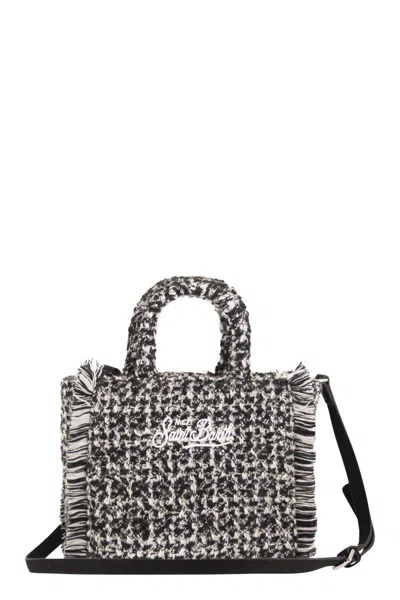 Mc2 Saint Barth Vanity Mini - Fabric Bag With Logo In Black