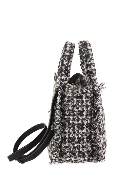 Mc2 Saint Barth Vanity Mini - Fabric Bag With Logo In Black