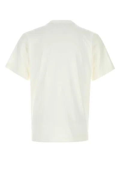 Burberry Cotton T Shirt Featuring Front Logo Print In White