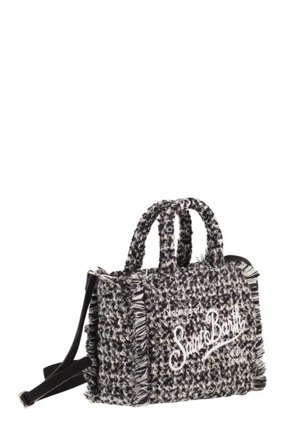 Mc2 Saint Barth Vanity Mini - Fabric Bag With Logo In Black