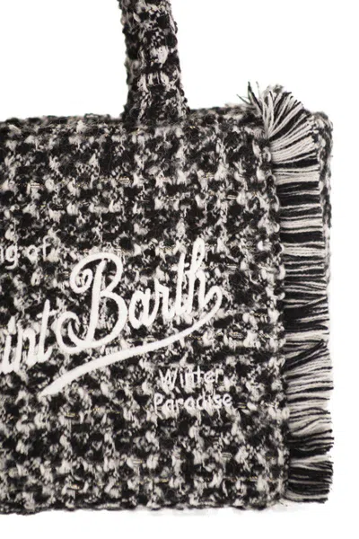 Mc2 Saint Barth Vanity Mini - Fabric Bag With Logo In Black