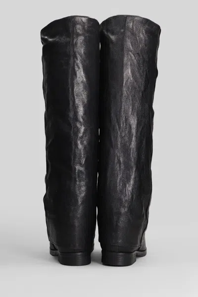 Julie Dee Low Heels Boots In Black