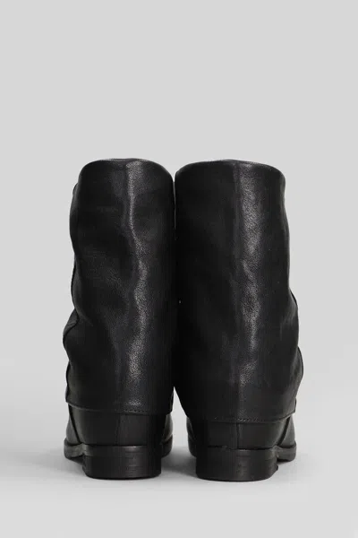 Julie Dee Low Heels Ankle Boots In Black