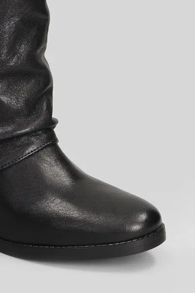 Julie Dee Low Heels Ankle Boots In Black