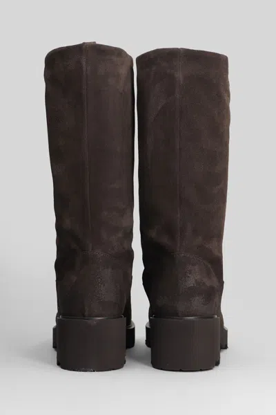 Julie Dee Low Heels Ankle Boots In Brown