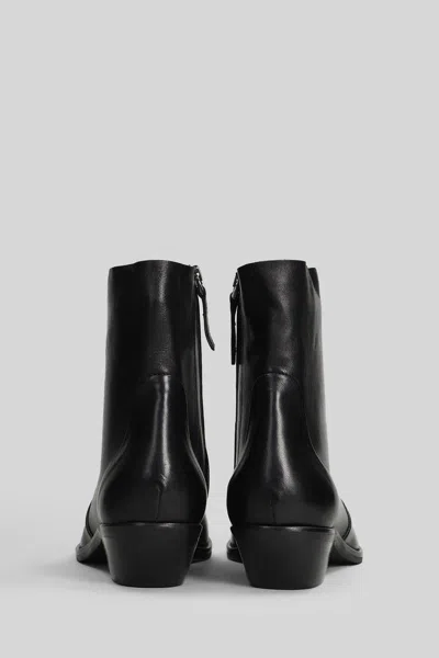 Julie Dee 40mm Pointed-toe Boots In Black
