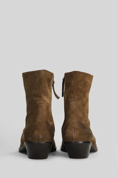 Julie Dee 40mm Pointed-toe Boots In Brown