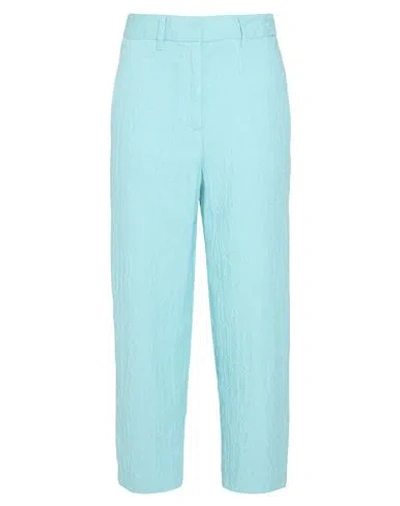 Forte Forte Forte_forte Woman Pants Sky Blue Size 2 Linen, Cotton, Acrylic In Blue