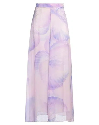 Forte Forte Forte_forte Woman Maxi Skirt Lilac Size 00 Silk In Purple